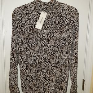 Leopard Print Calvin Klein Blouse